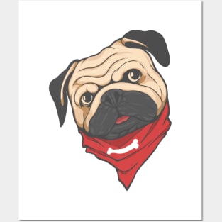 Cute Pug Posters and Art